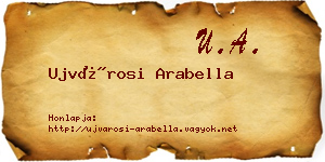 Ujvárosi Arabella névjegykártya